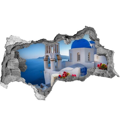 Lyuk 3d fali matrica Santorini teljes pompájában
