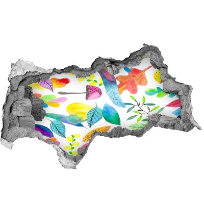 Lyuk 3d fali matrica Virágos mintával