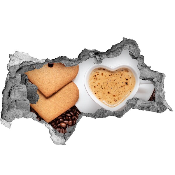 Lyuk 3d fali matrica Kávé sütikkel