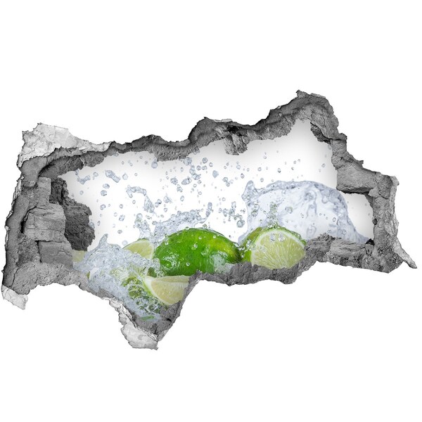 Lyuk 3d fali matrica Egy frissítő koktél lime-mal