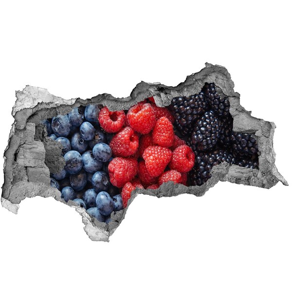 Lyuk 3d fali matrica Gyümölcsparadicsom a falban