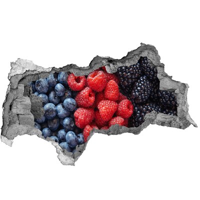 Lyuk 3d fali matrica Gyümölcsparadicsom a falban