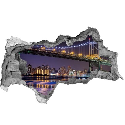 Lyuk 3d fali matrica Bridge new york city