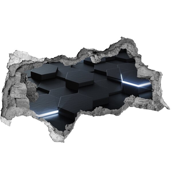 Lyuk 3d fali matrica Modern tér a falak mögött