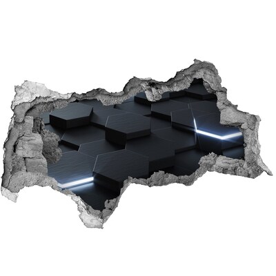 Lyuk 3d fali matrica Modern tér a falak mögött
