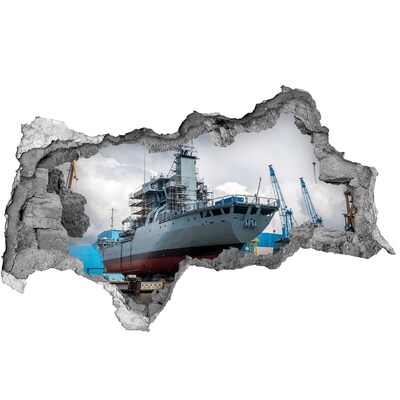 Lyuk 3d fali matrica Egy hajó a hajógyárban