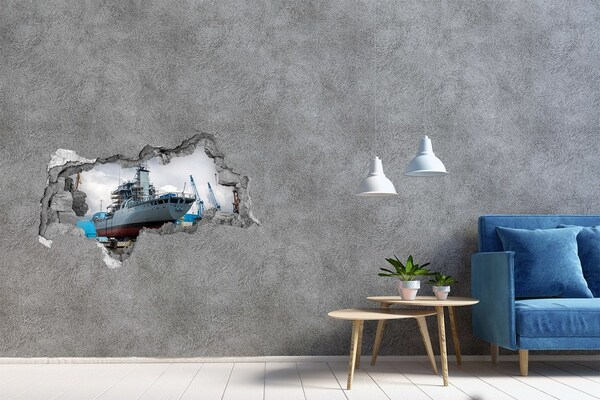 Lyuk 3d fali matrica Egy hajó a hajógyárban