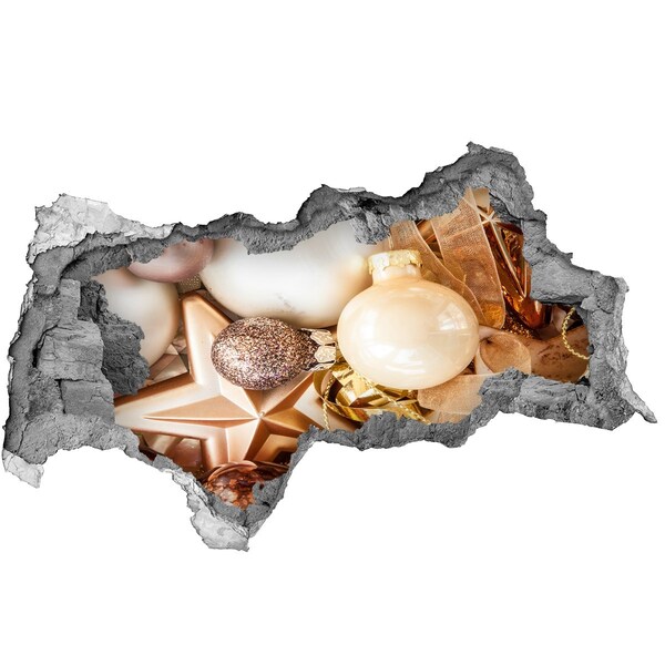 Lyuk 3d fali matrica Lyuk a falban karácsonyi díszek