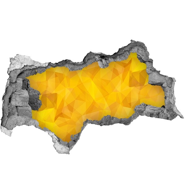 Lyuk 3d fali matrica Az arany repedés a falon