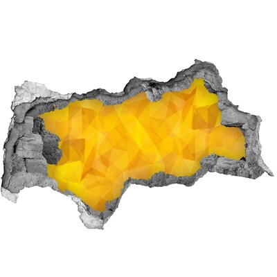 Lyuk 3d fali matrica Az arany repedés a falon