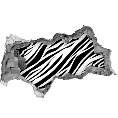 Lyuk 3d fali matrica Zebra a falban