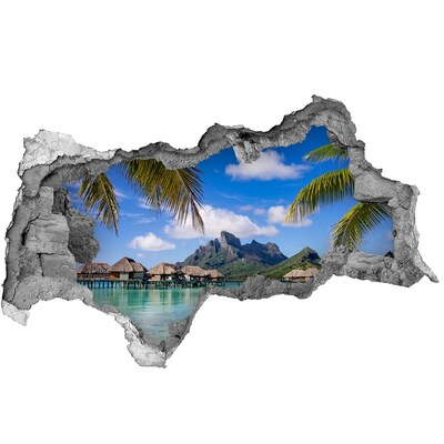 Lyuk 3d fali matrica Pálmafák bora bora