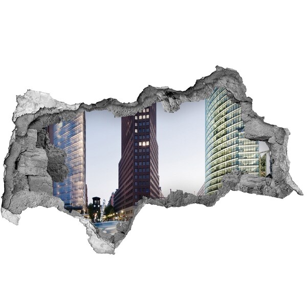 Lyuk 3d fali matrica A modern város látképe