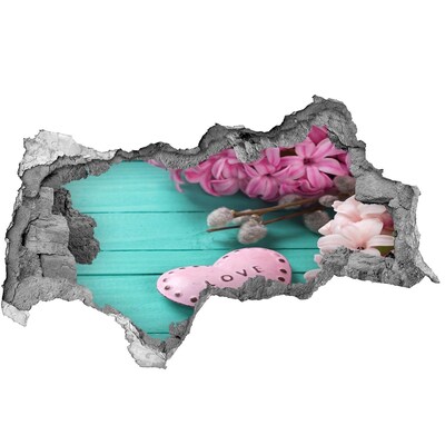 Lyuk 3d fali matrica Egy szeretettel teli szív