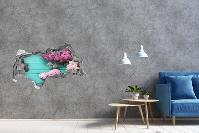 Lyuk 3d fali matrica Egy szeretettel teli szív