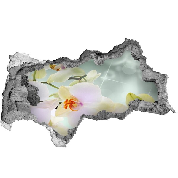 Lyuk 3d fali matrica Virágok betonban