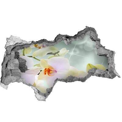 Lyuk 3d fali matrica Virágok betonban