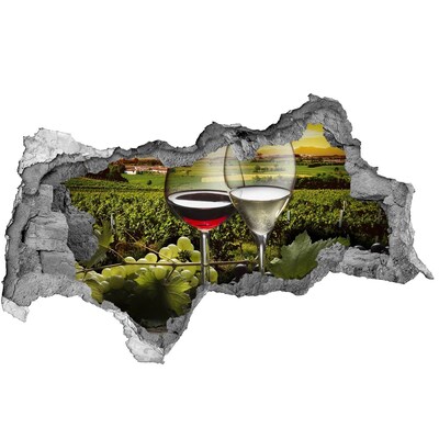 Lyuk 3d fali matrica Bor a szőlőskertben