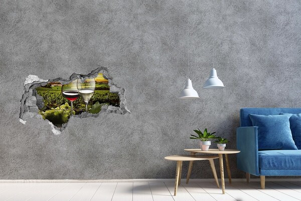 Lyuk 3d fali matrica Bor a szőlőskertben