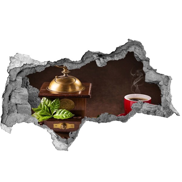 Lyuk 3d fali matrica Kávéoázis az otthon szívében