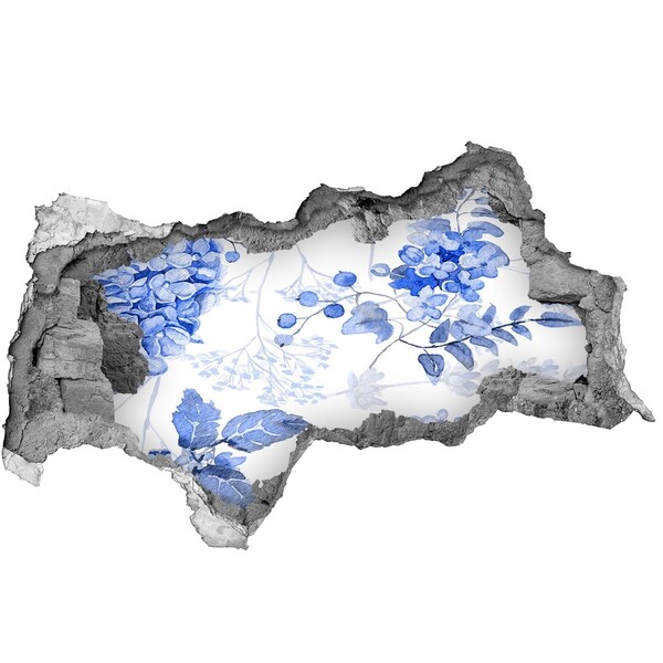 Lyuk 3d fali matrica Virágos mintával