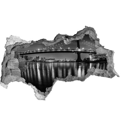Lyuk 3d fali matrica Manhattan híd éjszaka