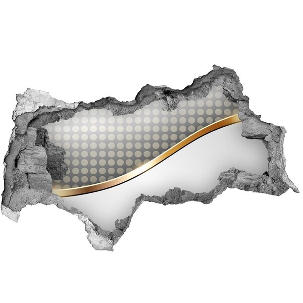 Lyuk 3d fali matrica Törött tükörfal