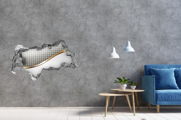 Lyuk 3d fali matrica Törött tükörfal