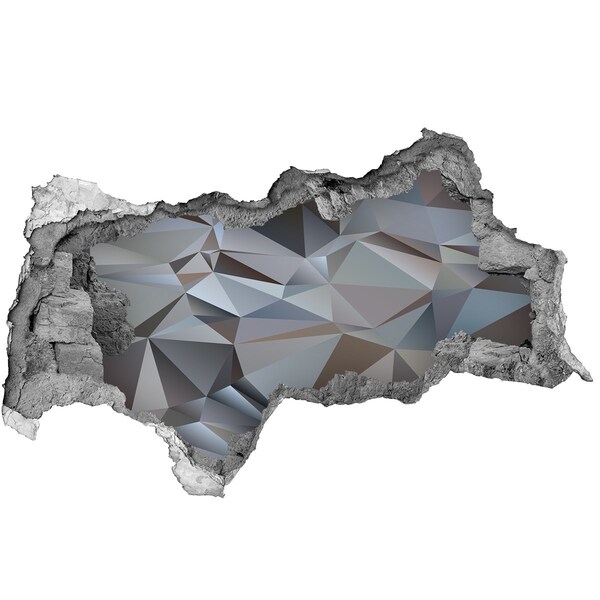 Lyuk 3d fali matrica Geometriai alakzatokkal díszített kőlyuk