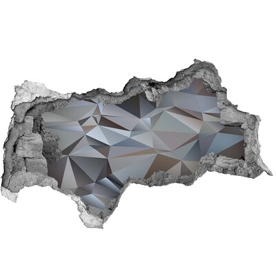 Lyuk 3d fali matrica Geometriai alakzatokkal díszített kőlyuk