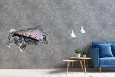 Lyuk 3d fali matrica Brooklyn híd éjszaka