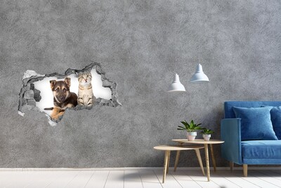 Lyuk 3d fali matrica Barátok a hátsó udvarból