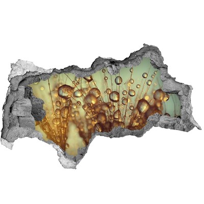 Lyuk 3d fali matrica Cseppek a finom szőrszálakra