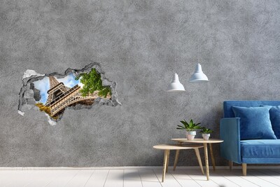 Lyuk 3d fali matrica Az Eiffel-torony Párizsban