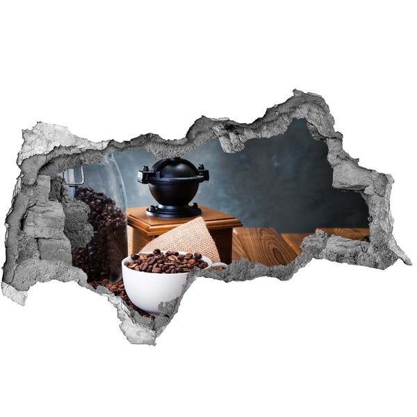 Lyuk 3d fali matrica Kávé egy otthoni kávézóban