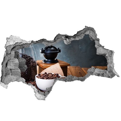 Lyuk 3d fali matrica Kávé egy otthoni kávézóban