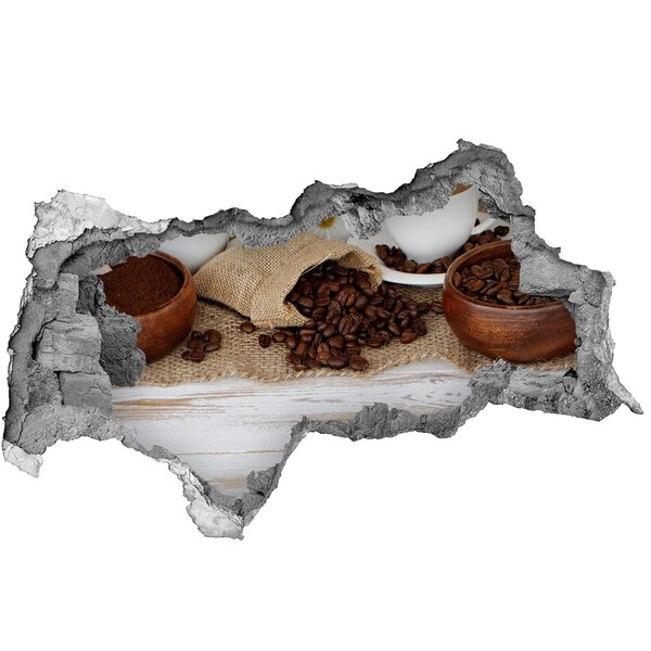Lyuk 3d fali matrica Kávézás természetes környezetben