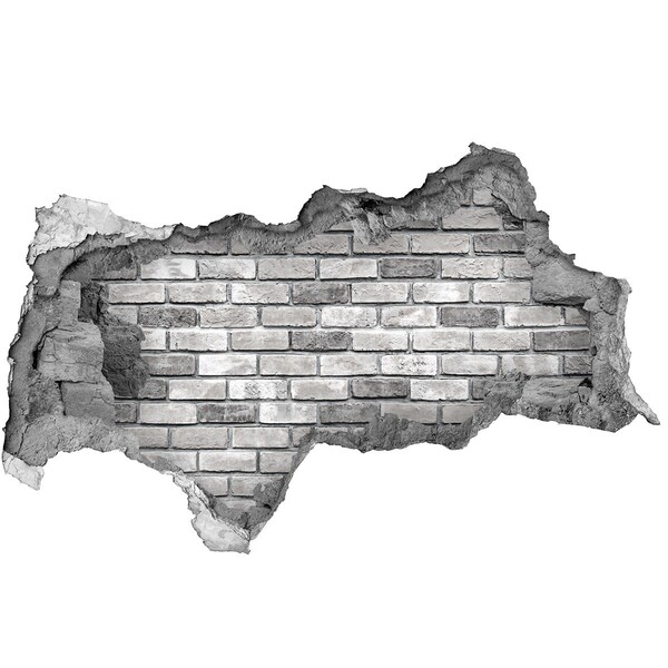 Lyuk 3d fali matrica Egy romos téglafal