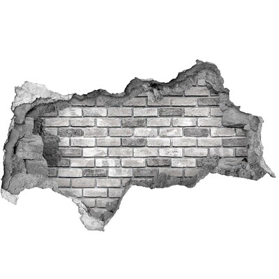 Lyuk 3d fali matrica Egy romos téglafal