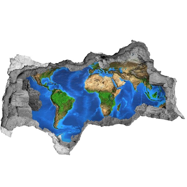 3d-s lyukat fali matrica Fehér macska