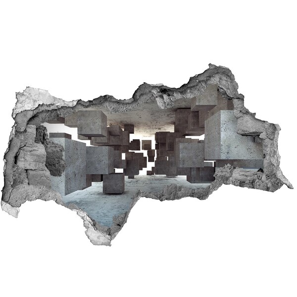 3d-s lyukat fali matrica Átlátszó tér szürreális stílusban