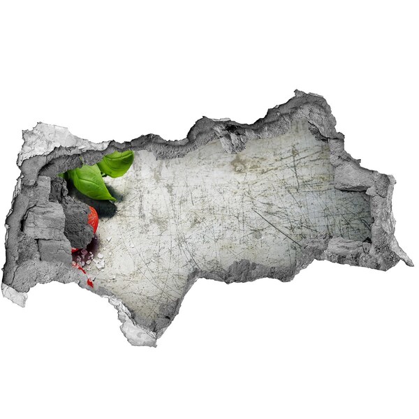 3d-s lyukat fali matrica Egy romos fal kilátással az égre