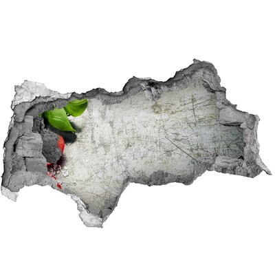 3d-s lyukat fali matrica Egy romos fal kilátással az égre