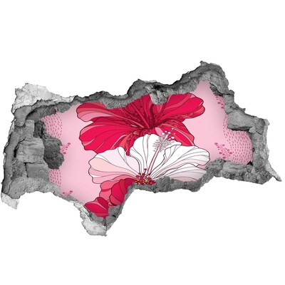 3d-s lyukat fali matrica Virágos színpompa