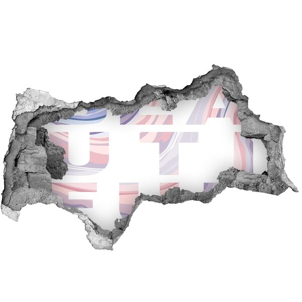 3d-s lyukat fali matrica Graffiti stílusú belső tér