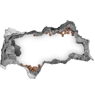 3d-s lyukat fali matrica Törött kávébab fal
