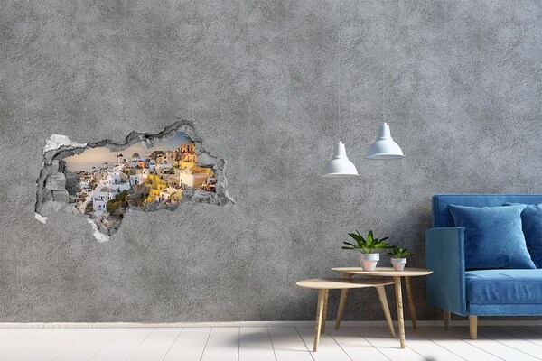 3d-s lyukat fali matrica Santorini, Görögország