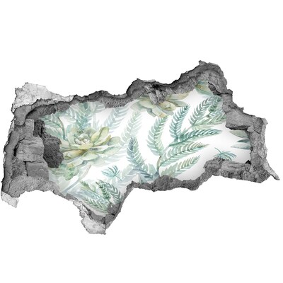 3d-s lyukat fali matrica Egy zöld oázis betonban