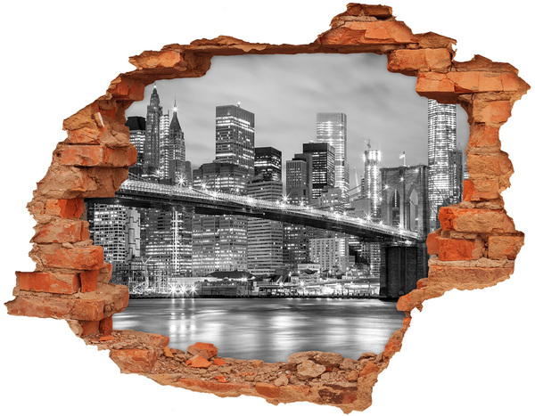 3d fali matrica lyuk a falban Manhattan new york city