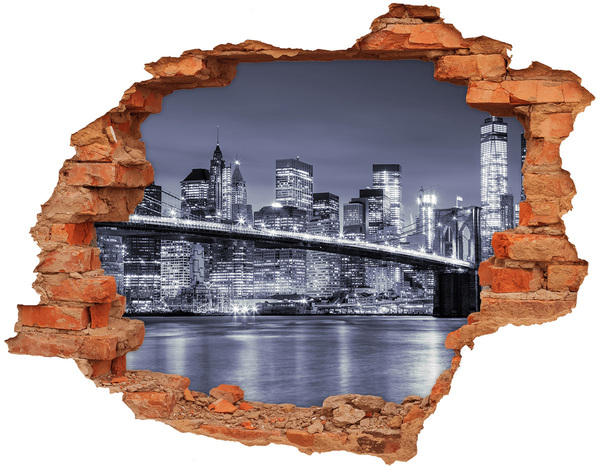 3d fali matrica lyuk a falban Manhattan new york city